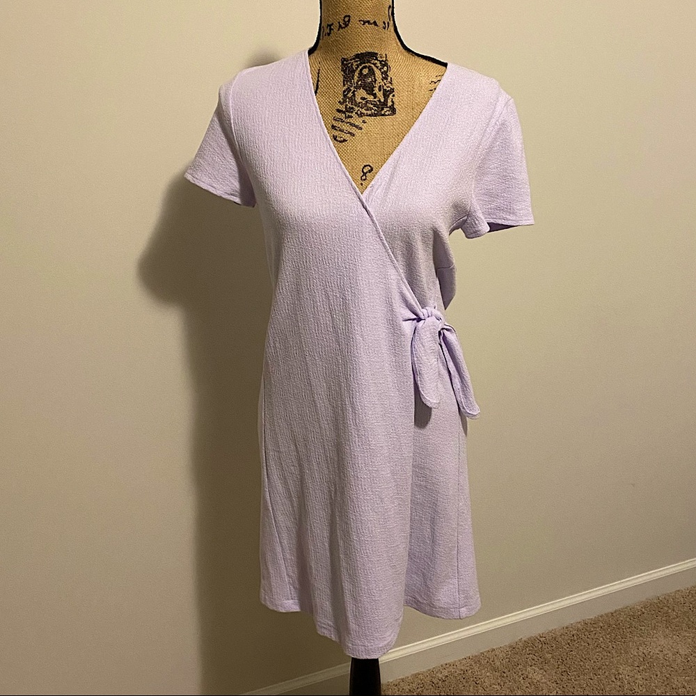 V-neck Madewell tie front/wrap dress, size M